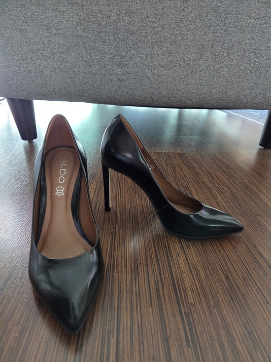 Aldo Shoes - Aldo Glossy Black Pointed Stiletto Pumps